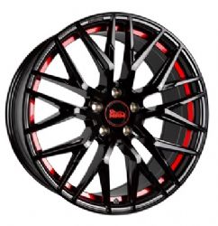 4 Stück MAM RS4 8,5x19 ET45 5x112 black red inside